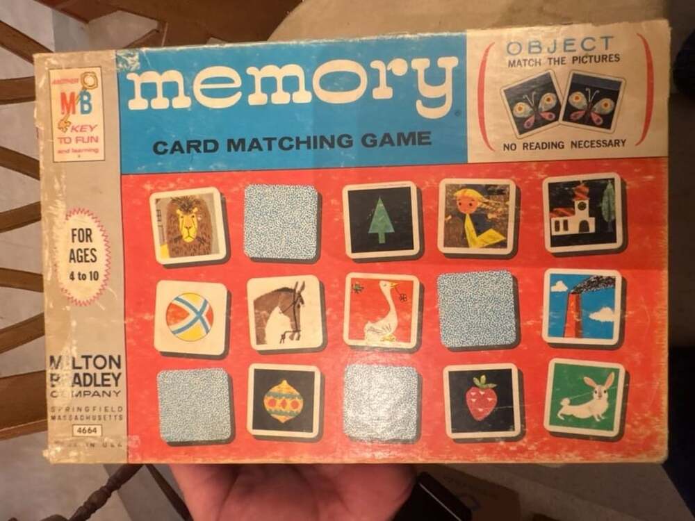 Milton Bradley Memory Card Matching Game 1966 Charles Eames Retro